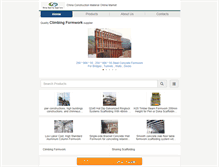 Tablet Screenshot of climbing-formwork.com